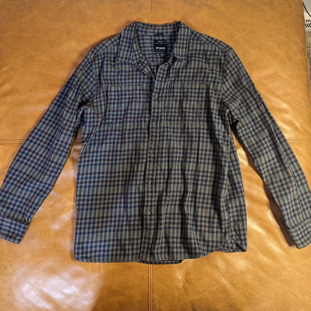 Prana Men's Long Sleeve Shirt, Size XL